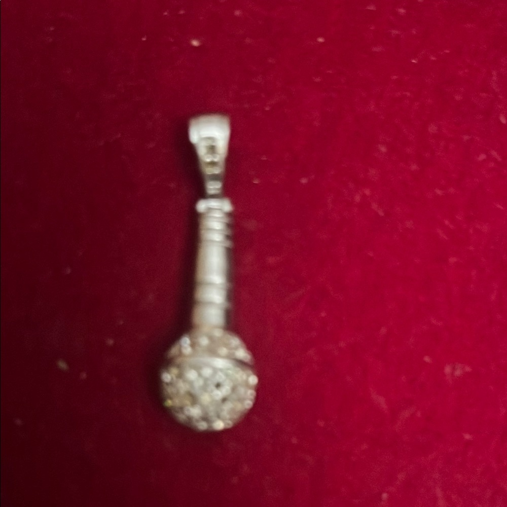Sparkling Silver Crystal Necklace Pendant